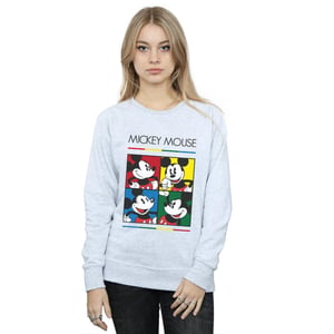 Disney - "Mickey Mouse Square Colour" Sweatshirt für Damen (Grau)