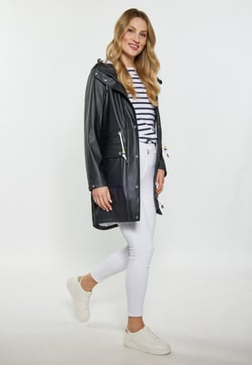 Schmuddelwedda Regenmantel Damen schwarz