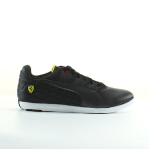 Puma Ferrari Pedale 4 schwarze Ledermenschen Schnürtrainer 305504 02