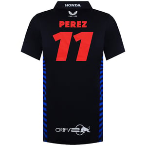 Red Bull Racing Offizielle Teamkollektion 11 Perez Herren Navy Polo-Shirt