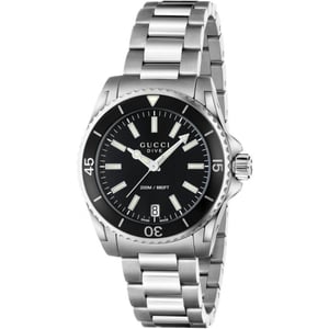 Gucci YA136403 Dive Schwarzes Zifferblatt Damenuhr