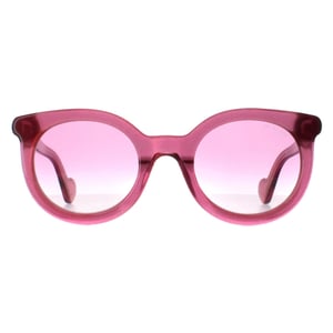 Moncler ML0015 75Z glänzend transparent fuxia rosa Farbverlauf Sonnenbrille