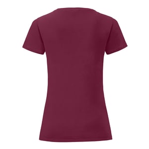 Fruit Of The Loom Damen/Damen Iconic T-Shirt (Burgund)