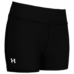 Under Armour Heatgear Mid-Rise Womens Black Shorts