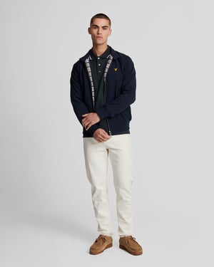 Lyle & Scott � Poloshirt mit Streifen in Marineblau
