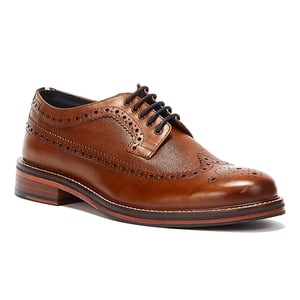 Ben Sherman Archie Brogue Herren Tan Schuhe