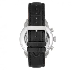 Heritor Automatik Arthur Semi-Skelett Lederarmbanduhr mit Tag/Datum