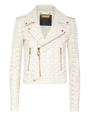 Leder Biker-Jacke