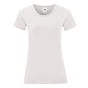 Fruit of the Loom - "Iconic" T-Shirt für Damen (Weiß)