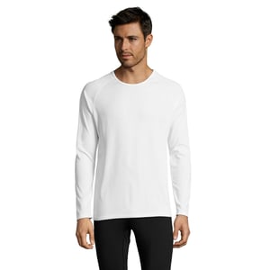 SOLS - T-Shirt für Herren - Sport Langärmlig (Weiß)