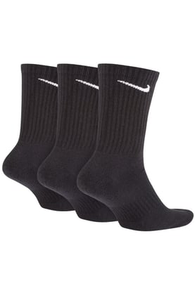 Nike Everyday Cushion Crew Trainingssocken, 3 Paar in Schwarz