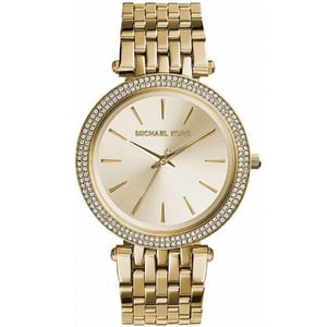 Michael Kors MK3430 Darci Crystal Gold Ton Edelstahl Damenuhr