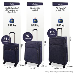 Leichte, bedruckte 8-Rollen-Reisegepäck-Softkoffer