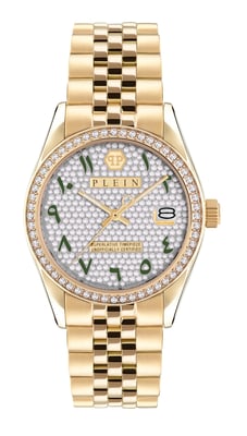 Philipp Plein Date Superlative Damen Gold Uhr PW2BA0223