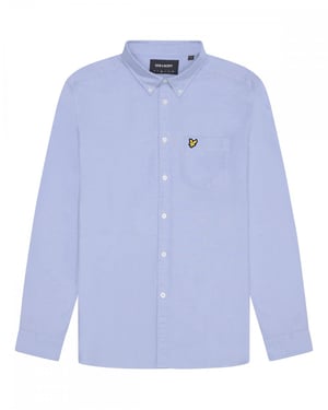 Lyle & Scott Herren Unifarbenes Oxfordhemd
