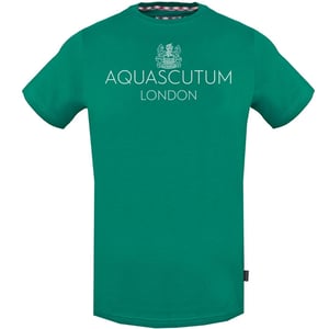 Aquascutum Bold London Logo Grünes T-Shirt