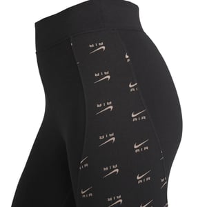 Schwarze Nike Air All-Over-Logo-Leggings