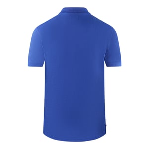 Aquascutum Markenlogo Einfarbig Königsblau Polo-Shirt