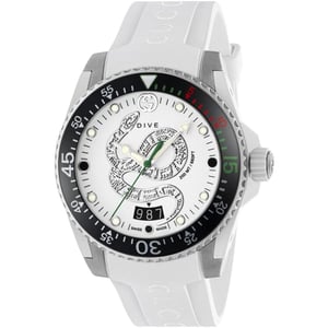 Gucci YA136329 Tauchen weißes Zifferblatt Herrenuhr