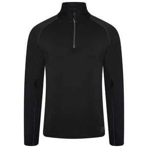 Dare 2B Mens Fuser Core Stretch Half Zip Thermal Top (Schwarz)