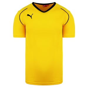 Puma V5.08 Kurzarm-Hemd V-Ausschnitt gelber Herren Fußballtop 700471 07