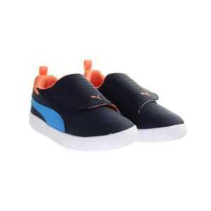 Puma Courtflex V2 gepolstert gegen Kinder Marine -Trainer
