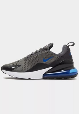 Nike Air Max 270 Turnschuhe, Eisen Grau / Spiel Royal Schwarz