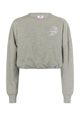 Mymo Sweatshirt kurz Damen grau melange
