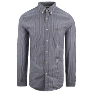 Lacoste Oxford reguläres Fit Herrenblau Hemd