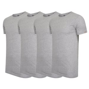 4-Pack T-shirts von Cappuccino Italia in der farbe Grau und in größe L.