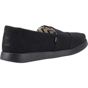 TOMS Alpargata Plus Damen Jute Espadrilles in Schwarz/Schwarz