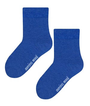 Steven - Baby Merinowollsocken für den Winter - Blau