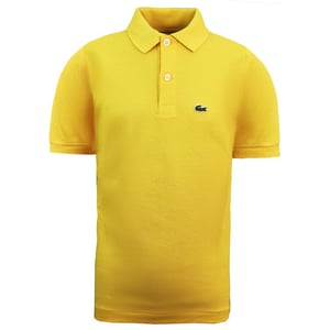 Lacoste – Klassisches gelbes Poloshirt für Kinder