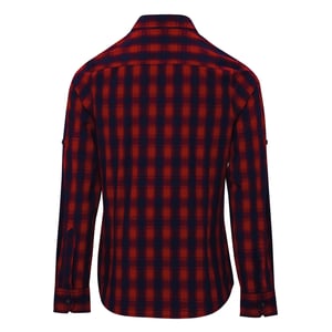 Premier - "Mulligan" Hemd für Damen Langärmlig (Rot/Marineblau)