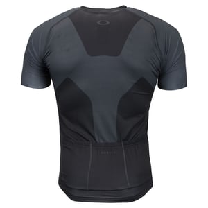 Oakley Kurzarm Zip Up Black Herren Radsport T-Shirt 434144 02e