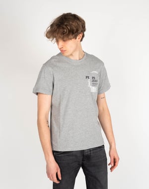 Pepe Jeans T-shirt Sergio Herren Grau