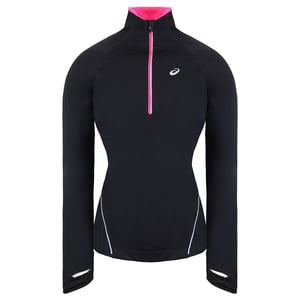 Asics Motion schützen Frauen schwarz/rosa Oberteil