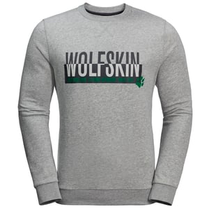 Jack Wolfskin Slogan Herren Grey Pullover