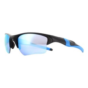 Oakley Wrap Mens Matte Black Prizm Deep H2O polarisierte Sonnenbrille