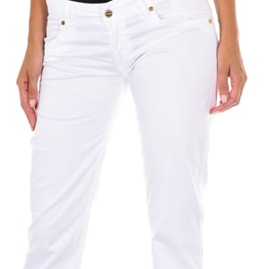 Lange elastische Stoffhose C011444-P084 Damen