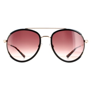 Ted Baker Aviator Damen Schwarz Gold Braun Gradient TB1638 Gaia