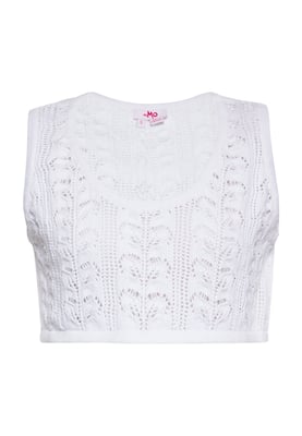Mymo Crop-Top Damen weiss