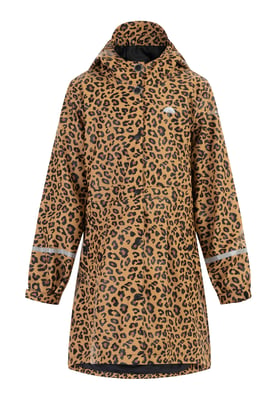 Schmuddelwedda Regenmantel Mädchen schwarz beige leo