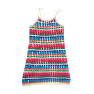 Häkelstrickkleid 664324 Mädchen