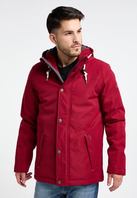 ICEBOUND Wattierte Winterjacke Herren Dunkelrot