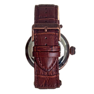 Heritor Automatik Ganzi Semi-Skelett Lederarmbanduhr