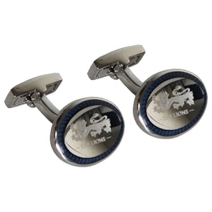 Hackett London Lions Mens Silver/Navy Manschettenknöpfe