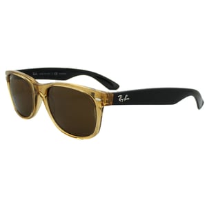 Ray-Ban Sonnenbrille New Wayfarer 2132 945/57 Honig Kristall Braun Polarisiert 55mm