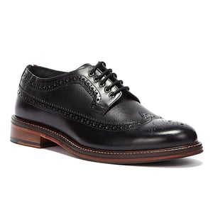 Ben Sherman Archie Brogue Herren Schwarz Schuhe