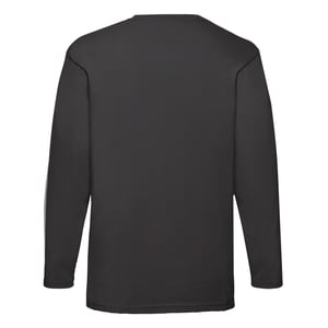 Fruit of the Loom - "Valueweight" T-Shirt für Herren Langärmlig (Schwarz)
